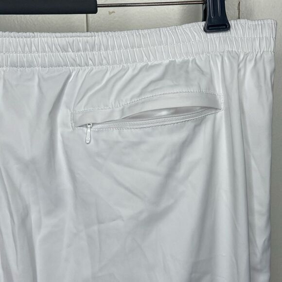 Polo Ralph Lauren Mens Track Pants Size 2XL White Vintage Ankle Zipper Mesh Line - Picture 7 of 8